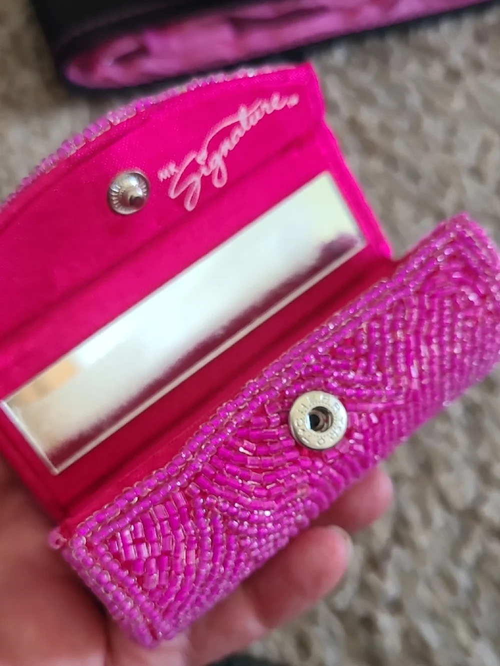 Vintage Mary Kay Signature Beaded Lipstick Case